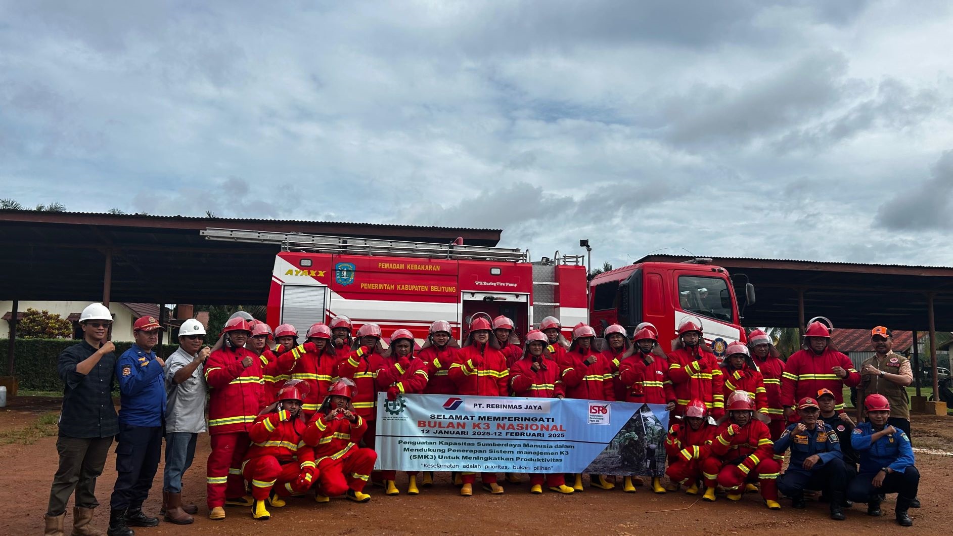 BPBD Belitung melaksanakan dukungan penguatan kapasitas sdm dalam rangka ISPO PT. Rebinmas Jaya