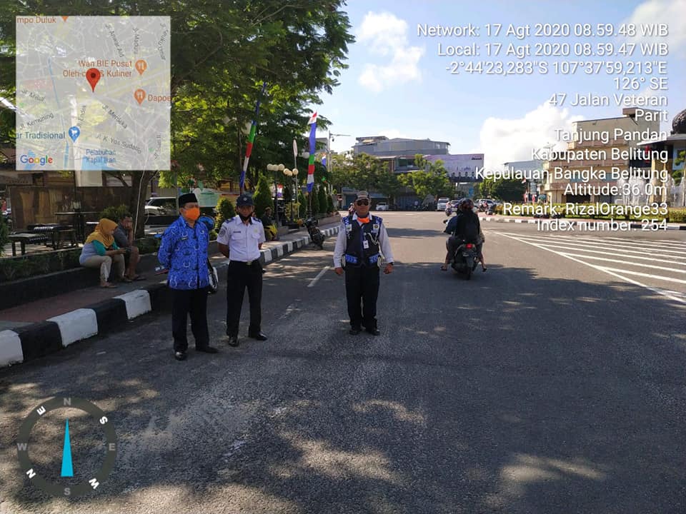 Giat Harian Operasi Yustisi Protokol Kesehatan 17 Agustus 2020